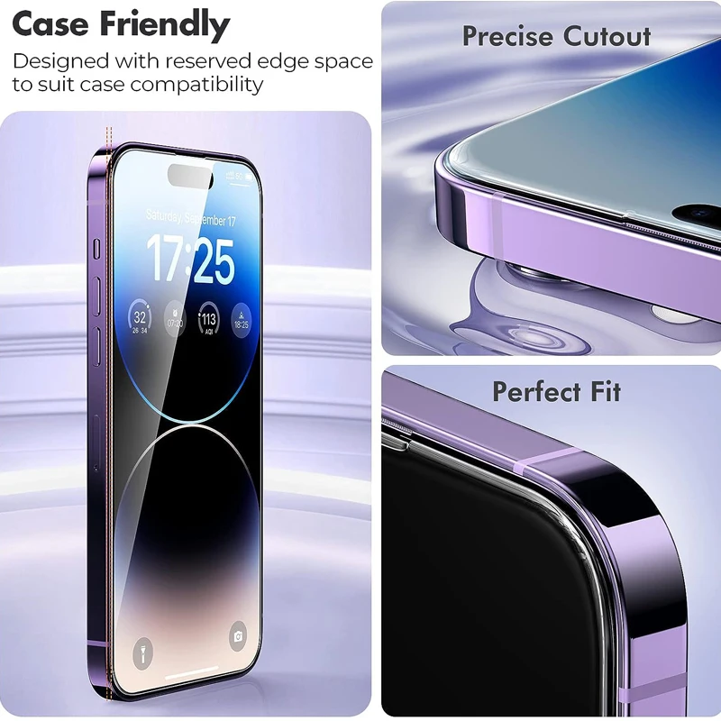 Verre trempé pour iPhone 14 Pro 15 13 12 11 pro max protections d'écran pour iphone 15 pro verre trempe pour iphone 13 14 pro screen protector